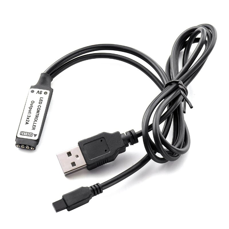 Solmore 2*40cm+2*60cm Usb Led Tv Podsvícení Proužek Světelná Sada Rgb Monitorová Lampa + 44klávesové Dálkové Ovládání Dc5v