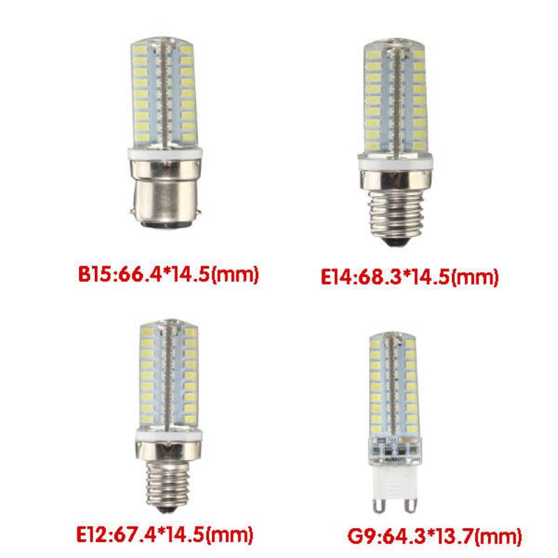 Stmívatelné G9 E12 E14 B15 4.5w 72 Smd 2835 Led Kukuřičná Žárovka Domácí Lampa Ac110v