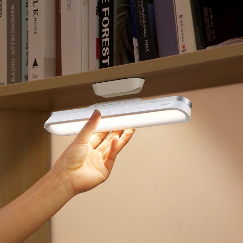Stolní Lampa Baseus Závěsná Magnetická Led Nabíjecí Plynule Stmívající Světlo Do Skříně Noční Do Šatní
