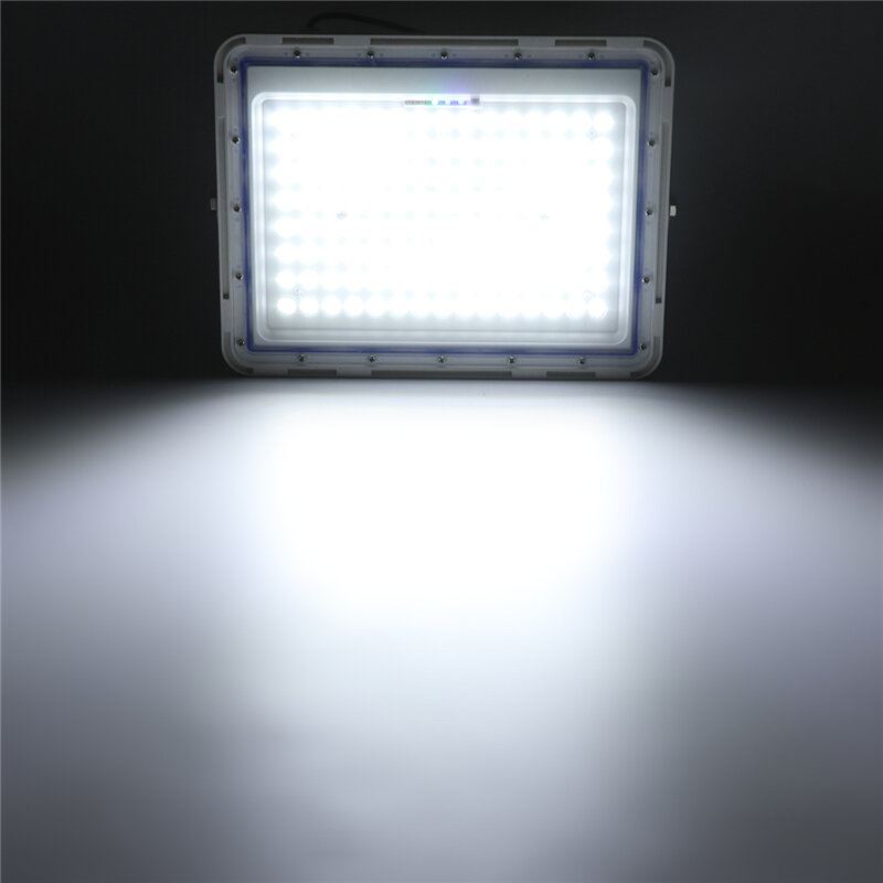 Venkovní 80/144/240led Solární Světlomet Vodotěsná Zahradní Pouliční Nástěnná Lampa + Dálkové Ovládání