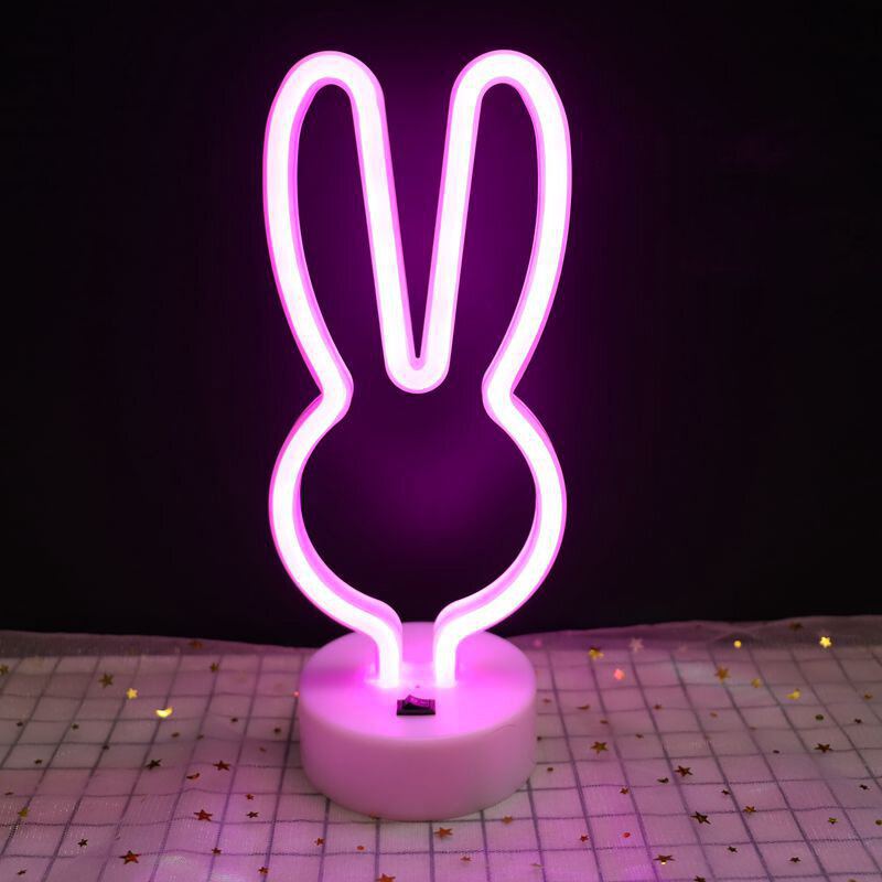 Vylepšete Neonové Noční Světlo Králík Vibrato Anchor Velkoústý Pták Creative Night Light Spot