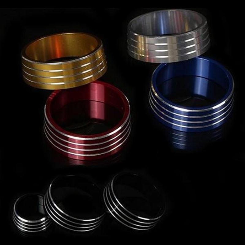 3ks/sada Cars Alu Decoration Stereo Klimatizace Knob Ring Pro Honda New City Vezel Fit Xrv