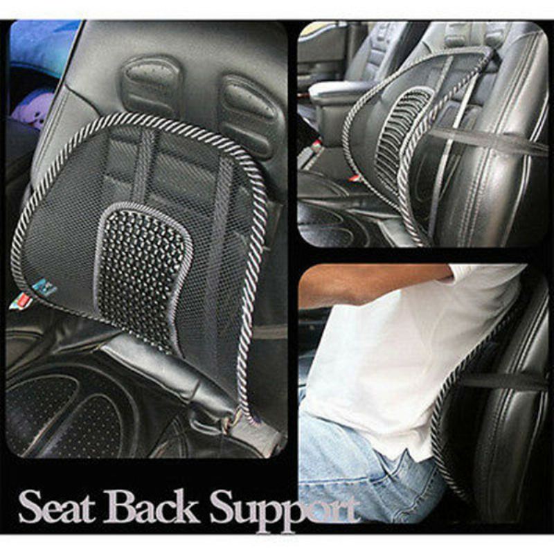 Autosedačka Křeslo Masáž Zad Bederní Opěrka Mesh Ventilate Cushion Pad