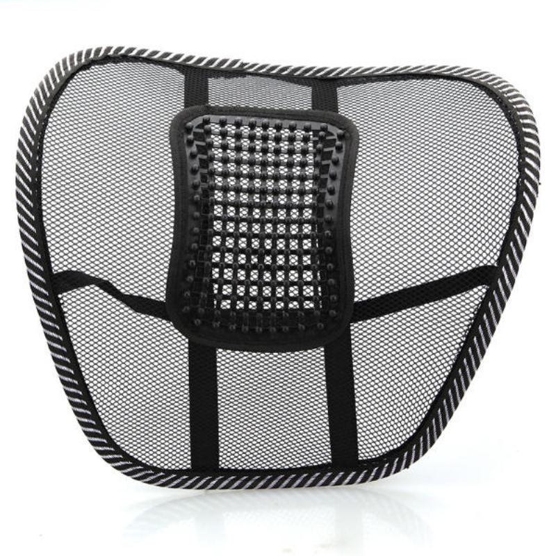 Autosedačka Křeslo Masáž Zad Bederní Opěrka Mesh Ventilate Cushion Pad