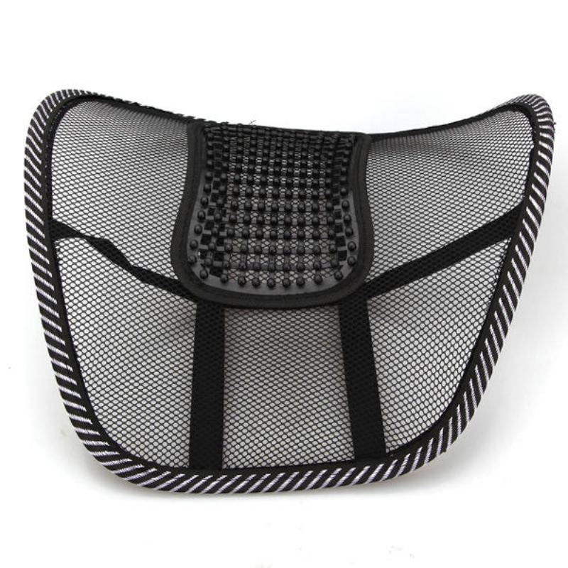Autosedačka Křeslo Masáž Zad Bederní Opěrka Mesh Ventilate Cushion Pad