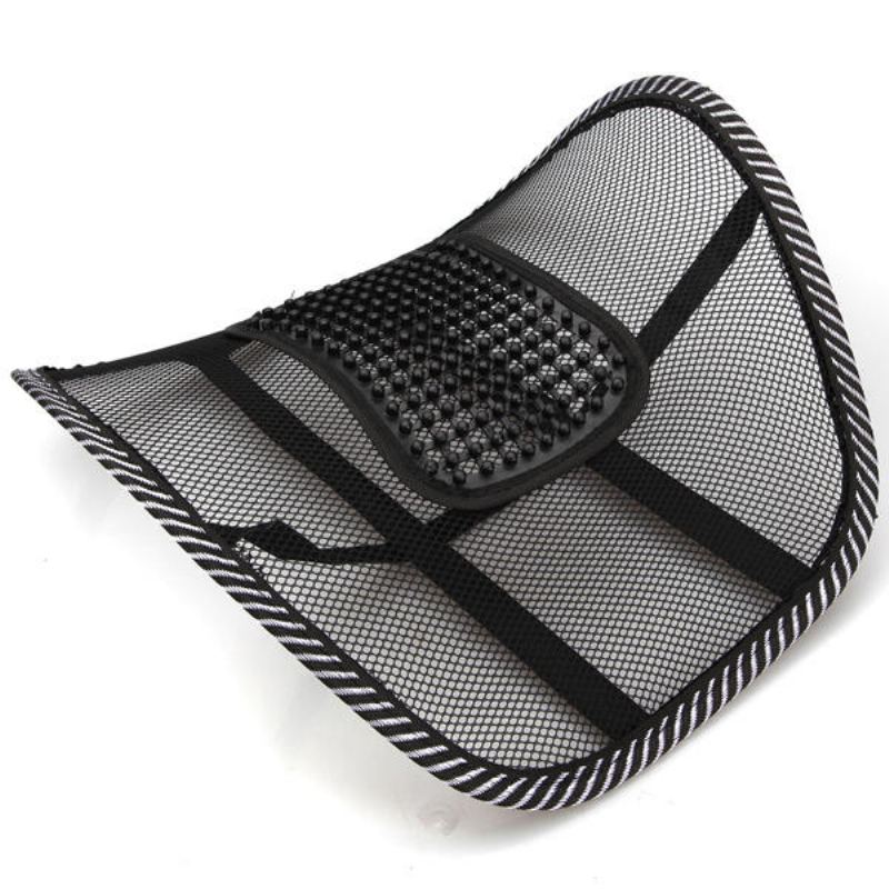 Autosedačka Křeslo Masáž Zad Bederní Opěrka Mesh Ventilate Cushion Pad