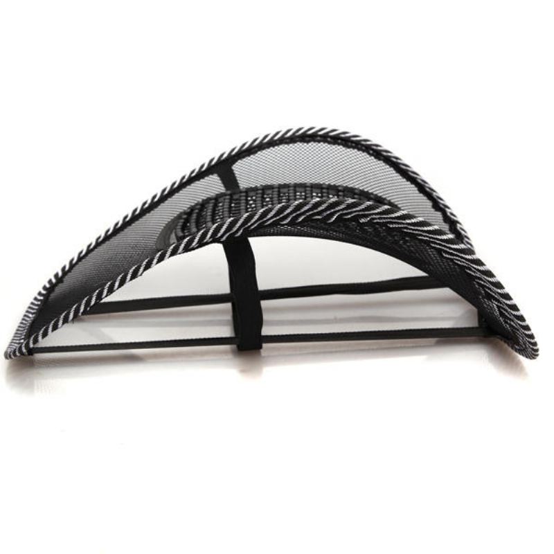 Autosedačka Křeslo Masáž Zad Bederní Opěrka Mesh Ventilate Cushion Pad