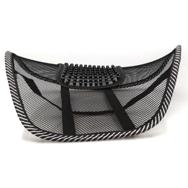 Autosedačka Křeslo Masáž Zad Bederní Opěrka Mesh Ventilate Cushion Pad