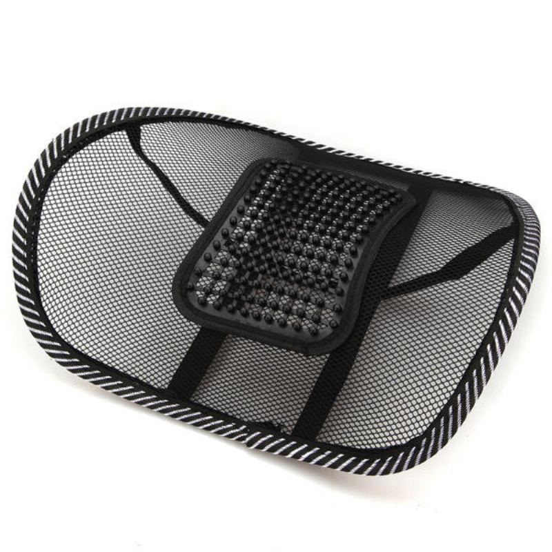 Autosedačka Křeslo Masáž Zad Bederní Opěrka Mesh Ventilate Cushion Pad