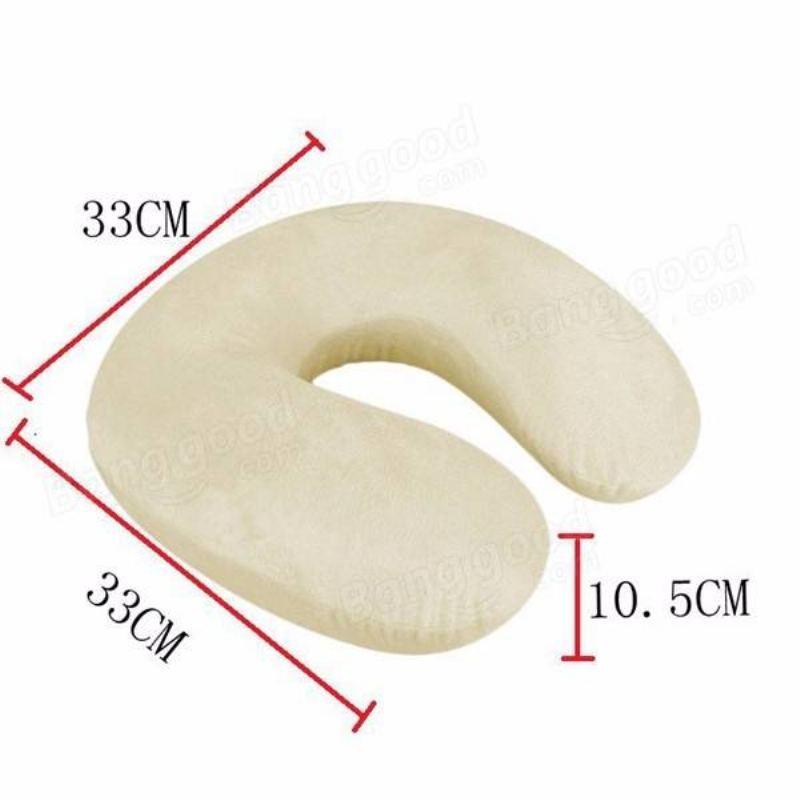 Car U Shape Polštář Z Paměťové Pěny Kojící Pro Péči O Krk 33×33×10.5 cm
