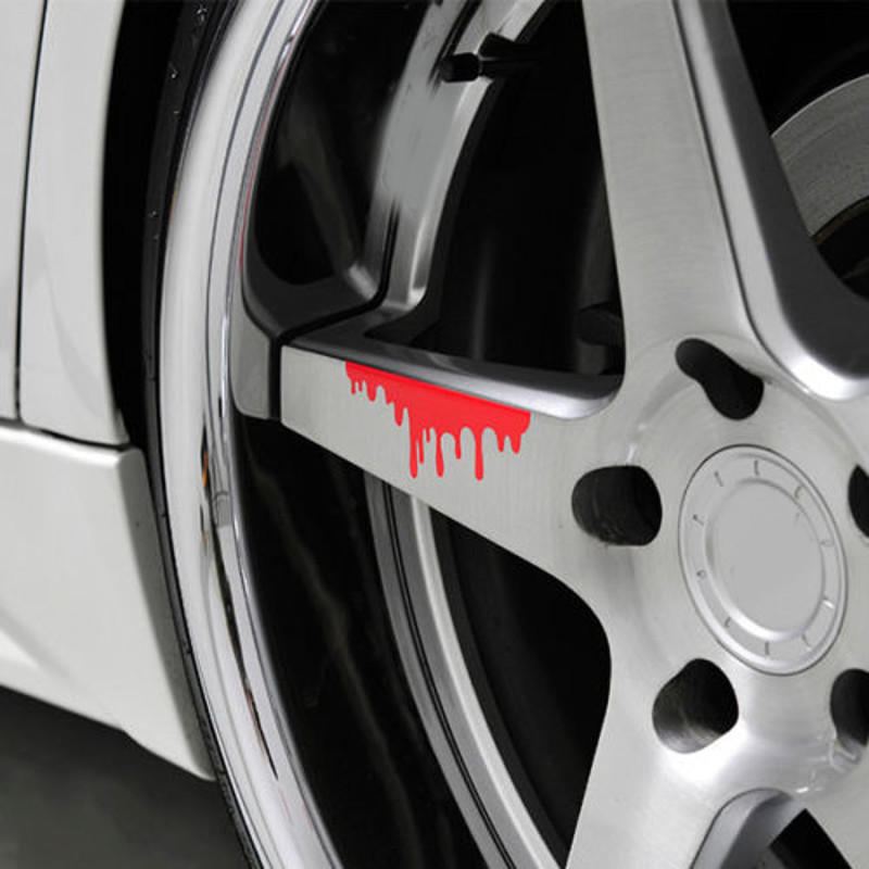 Legrační Samolepky S Červenou Kapkou Krve Vinylové Nálepky Na Ozdobu Zadního Světla Automobilu