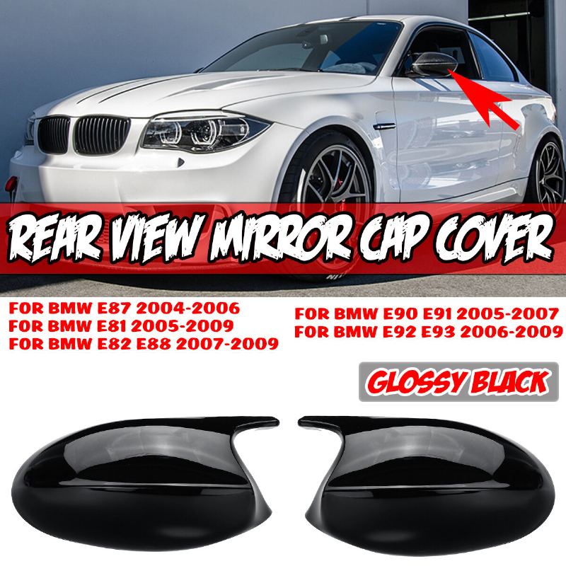 Pro Bmw E90 E91 2005-2007 E92 E93 2006-2009 Lesklá Černá Výměna Krytu Zpětného Zrcátka Levý A Pravý