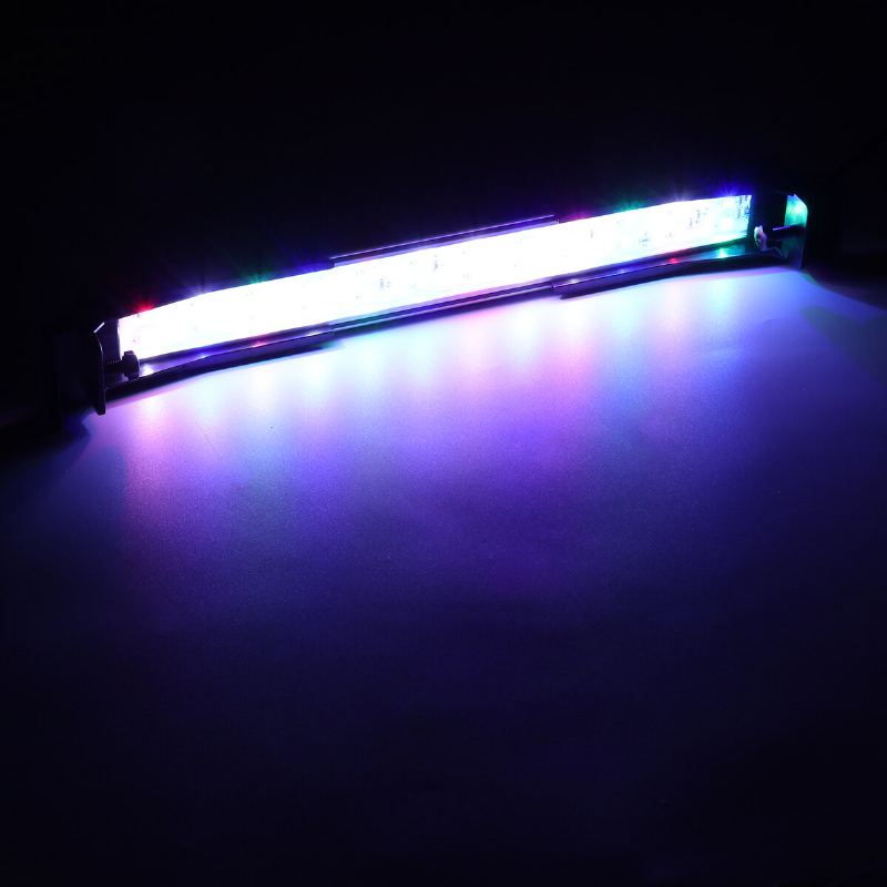 32cm 24led Rgb Světlo Do Akvária S 2 Režimy Lampa Na Vodní Trávu S Dvojitým Odvodněním