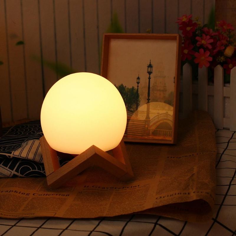 Barevné Led Stmívatelné Dobíjecí Lunar Moon Night Light App Alexa Remote