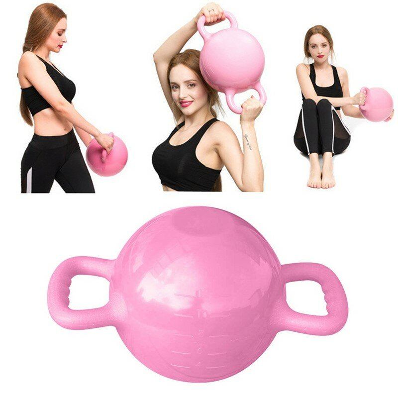 0-12lb Water Kettlebell Nastavitelná Činka Dvojité Rukojeti Pilates Vybavení Pro Tvarování Postavy Silový Trénink Jóga Fitness
