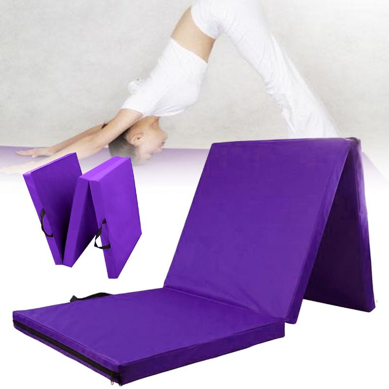 180x60x5cm Třískládací Gymnastická Podložka Na Taneční Cvičení Podložky Na Jógu Gymnastika Fitness Sportovní