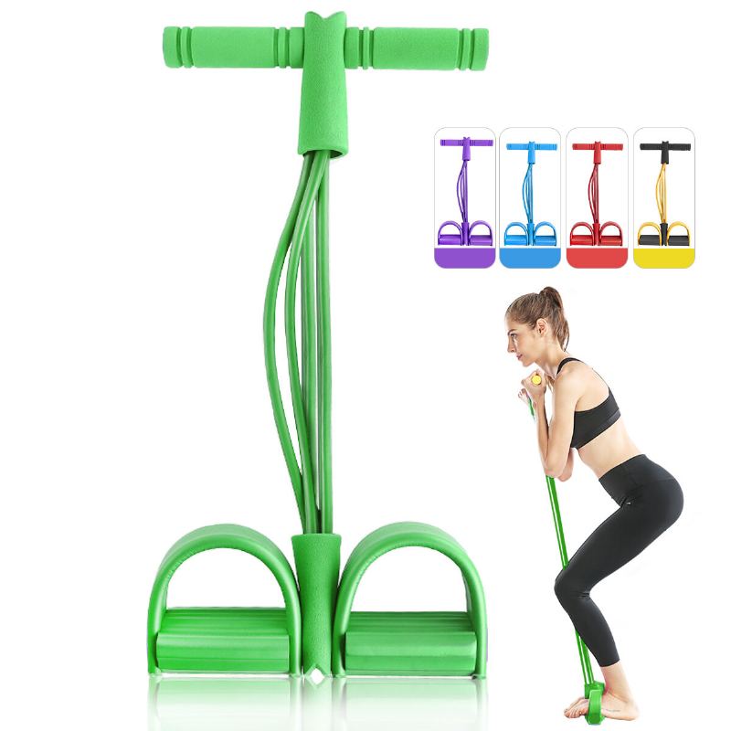 4 Odporová Elastická Stahovací Lana Veslařský Břicho Odporový Pás Domácí Tělocvična Sportovní Trénink Elastické Pásy Pro Fitness Tvarování Postavy