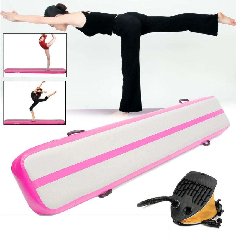 40cm*5m*10cm Nafukovací Vzduchová Balanční Podložka Tréninková Air Tumbling Track Gym Mat