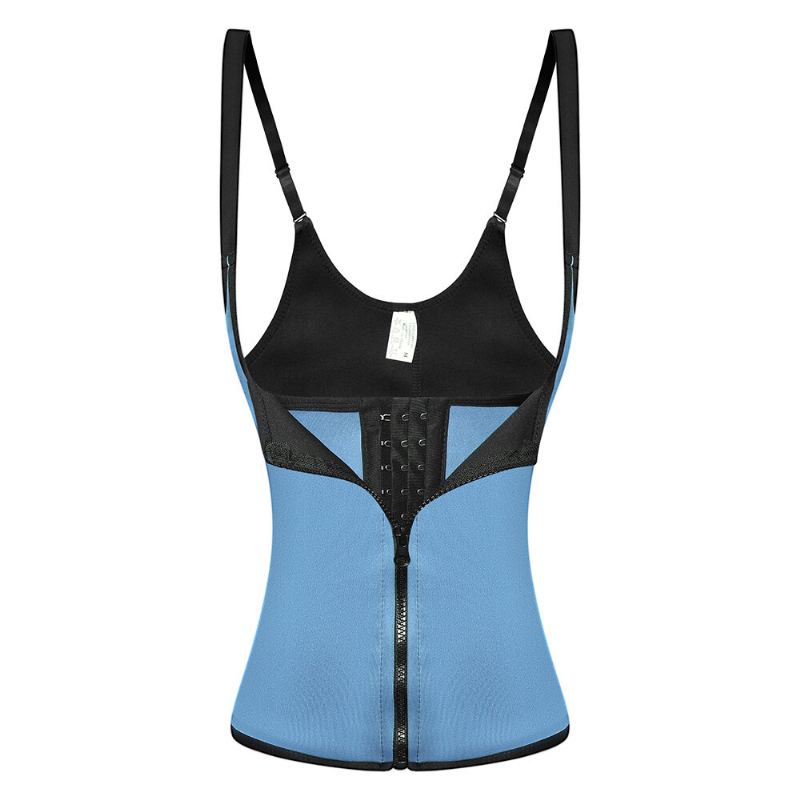 Dámská Vesta Do Pasu Trenér Korzet Neoprén Tílko Sportovní Neopren Jóga Tělocvična Cvičení A Fitness Zip Spalovač Tuků Na Bříšku