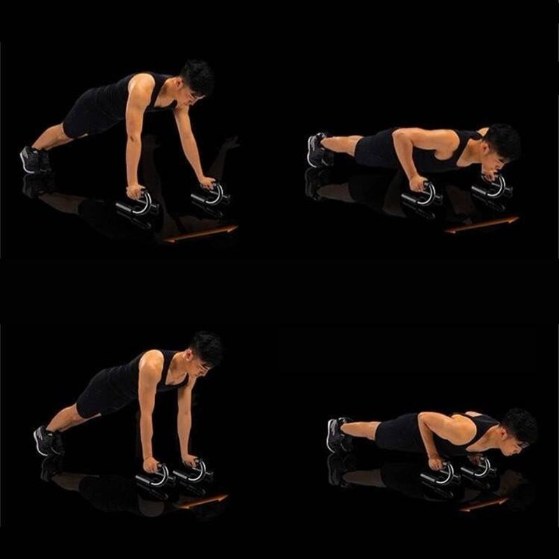 Domů Posilování Fitness Set Břišní Kolečko Roller Push Up Stojan Rukavice Švihadlo