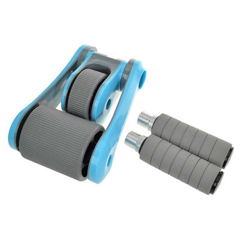 Fitness Gym Skládací Power Roller Břišní Dvojitá Ložisková Kola Vybavení Pro Trénink Svalů