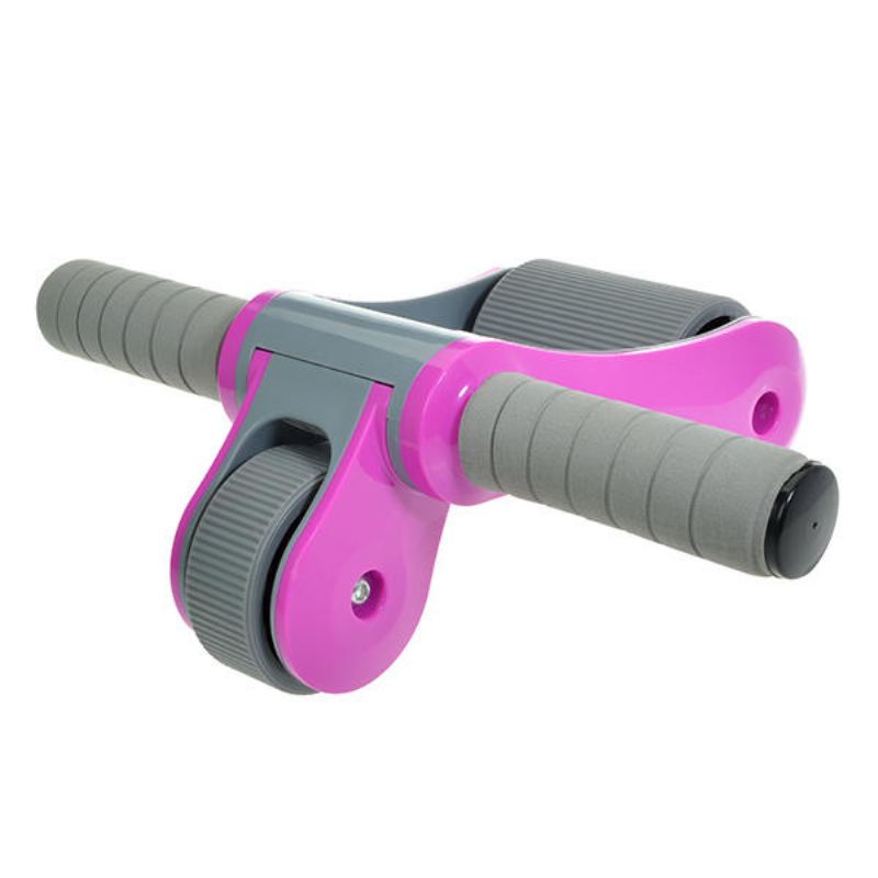 Fitness Gym Skládací Power Roller Břišní Dvojitá Ložisková Kola Vybavení Pro Trénink Svalů