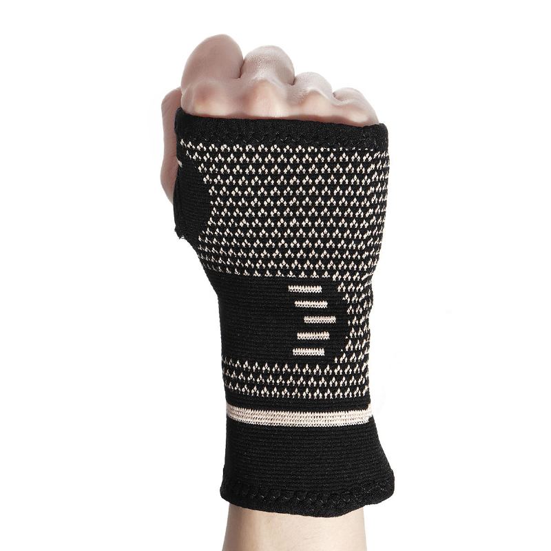 Kaload 1pc Měděný Návlek Na Zápěstí Podpora Dlaně Outdoor Sports Bracer Support Fitness Ochranné Pomůcky
