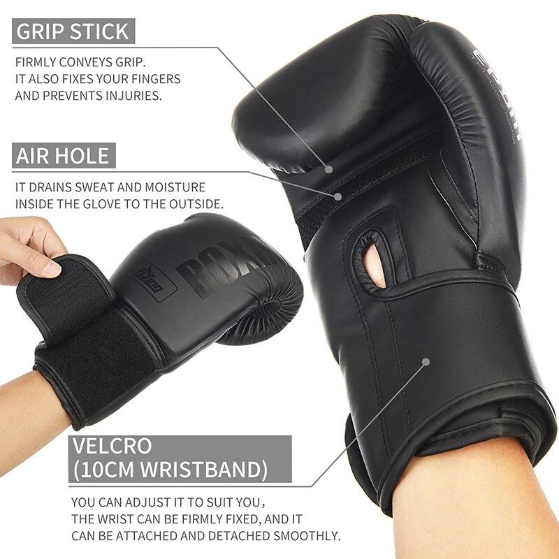 Létající Boxerské Rukavice Pu Kůže Muay Thai Guantes De Boxeo