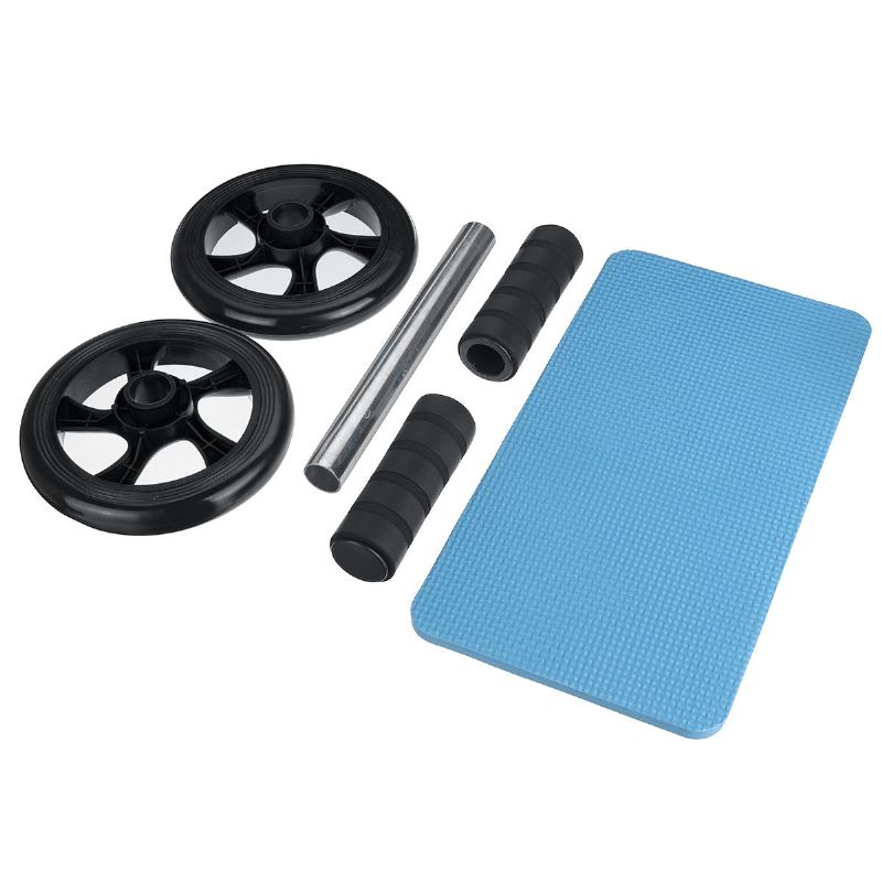 Maximální Zatížení 20 Kg Dual Wheels Břišní Kolečko Protiskluzové Mute Fitness Body Muscle Trainer