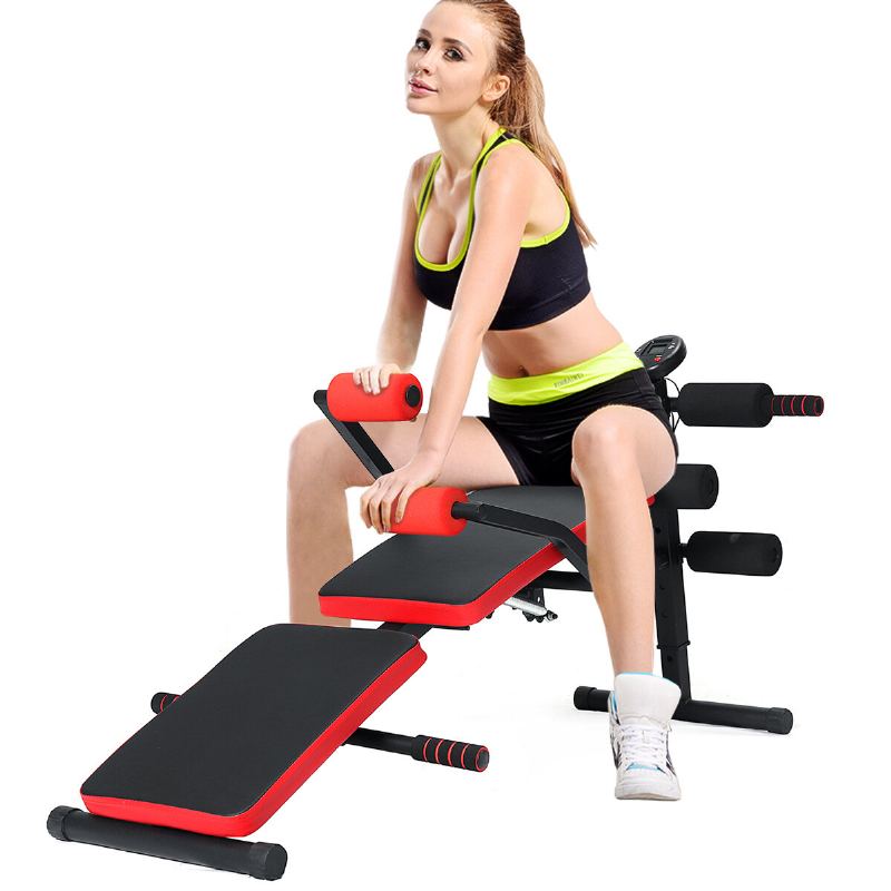Nastavitelná Sklápěcí Sedací Lavice Posilovací Stroj Na Břišní Svaly Stolička Na Činky Trenér Kulturistiky Fitness Vybavení
