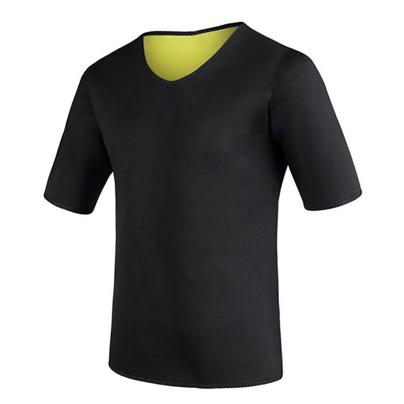 Pánská Saunová Košile Shaperwear Hubnutí Mikina S Krátkým Rukávem