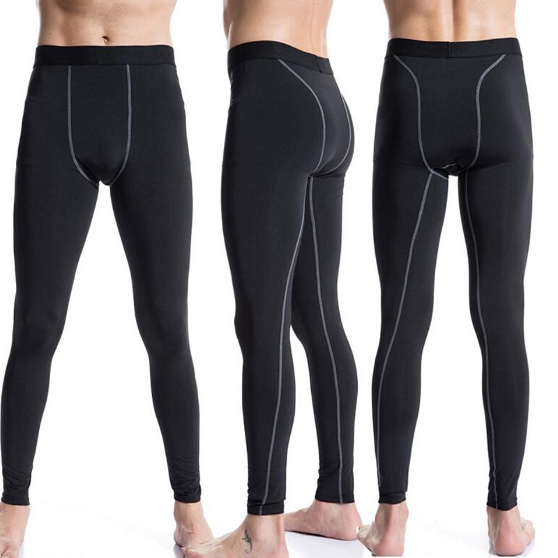 Pánské Sportovní Kalhoty Base Layers Punčocháče Kompresní Dlouhé Pro Trénink Fitness