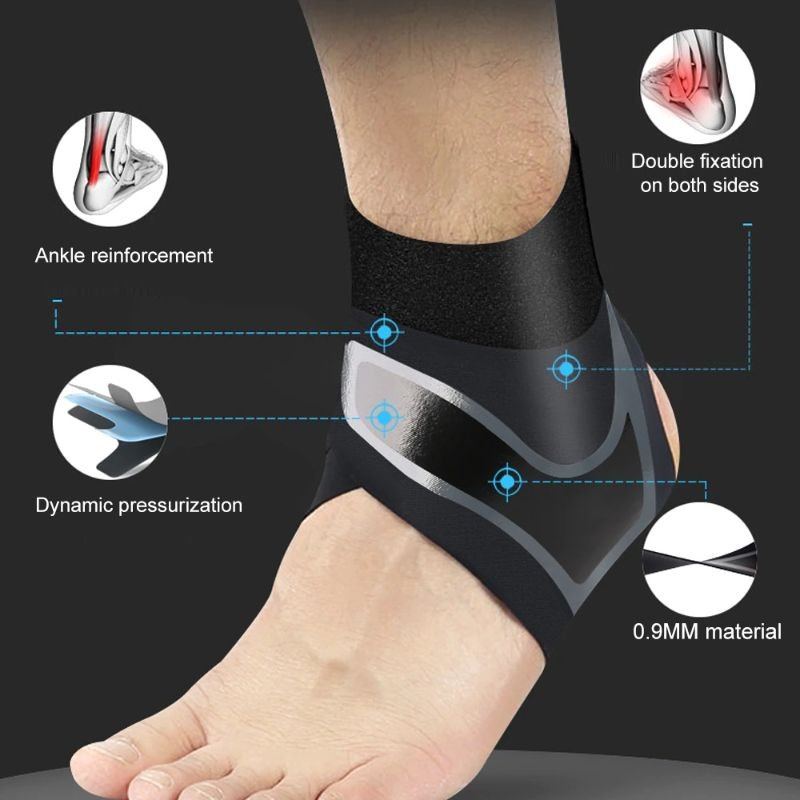Podpora Kotníku Elastická High Protect Sportovní Vybavení Bezpečnost Při Běhu