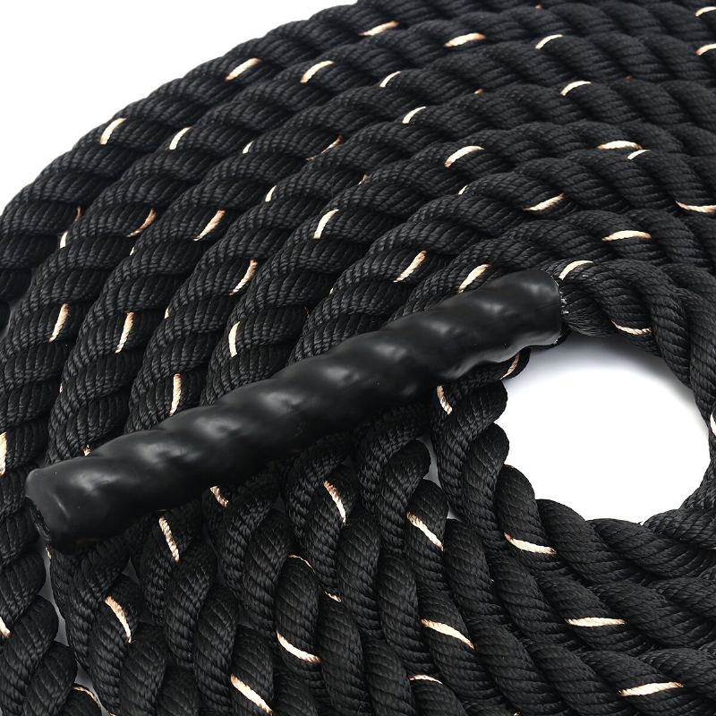 Průměr 38 mm 9m/12m Bojové Lano Tělocvična Cvičení Svalový Trénink Fitness Vlnění Lanové Cvičební Nástroje