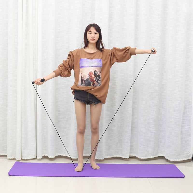 Sada 4ks Yoga Beginner Kit Set Protiskluzový Míč Pilates + Švihadlo + Odporový Pás + Podložky Na Jógu Domácí Fitness Nástroje
