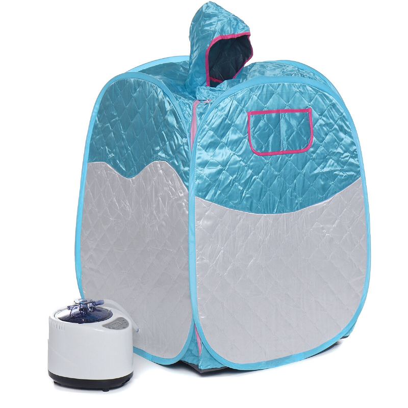 Skládací Parní Sauna Pro 2 Osoby 1000w 2.6l Generátor Pro Zeštíhlení Domácnosti Usnadnění Nespavosti S Dálkovým Ovládáním