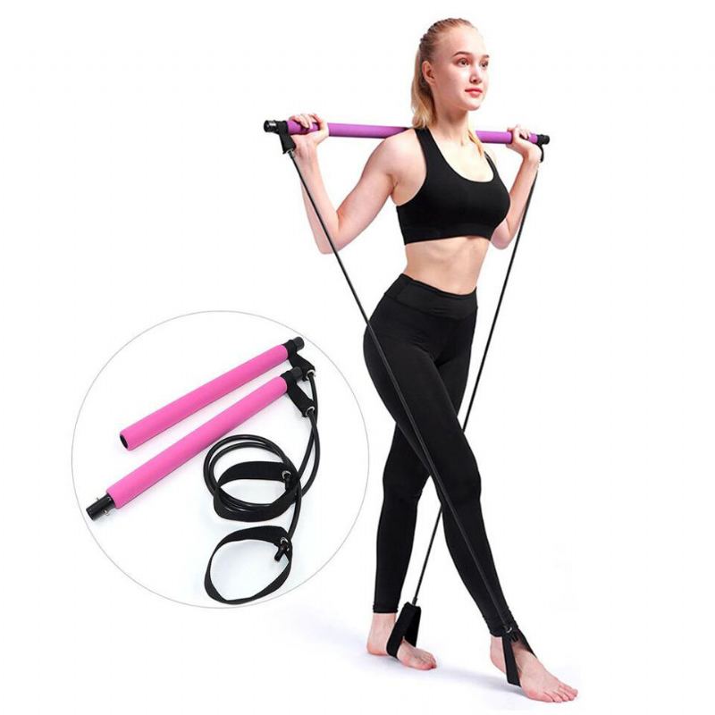 Stahovací Tyče Na Jógu Pilates Bar Kit Břišní Vzpěry Body Fitness Sport Tělocvična Stahovák Budov