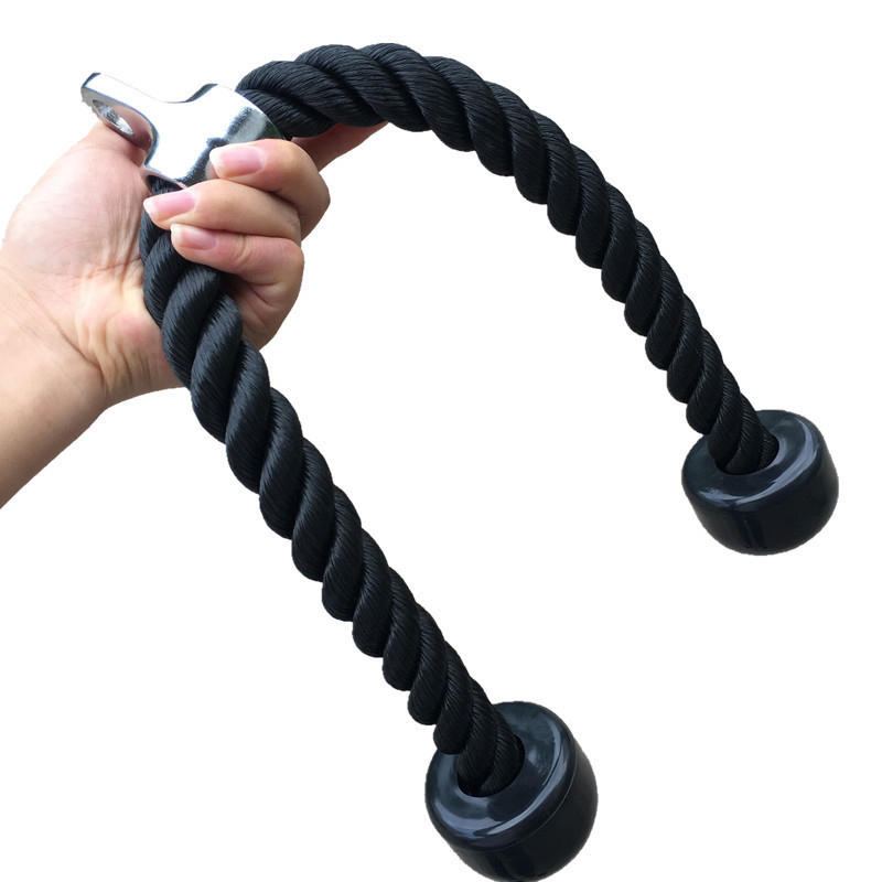 Tricepsové Břišní Kliky Stahovací Lano Posilování Posilovna Fitness Cvičební Nástroje