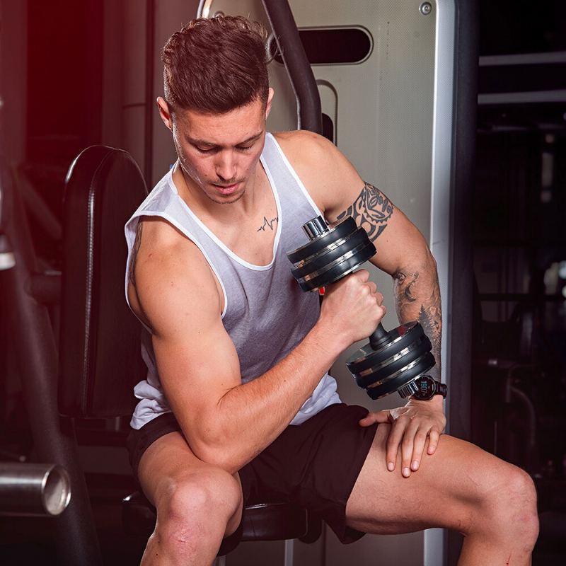 Us Direct 50 Lbs Činka Posilování Tělo Cvičení Domácí Tělocvična Fitness