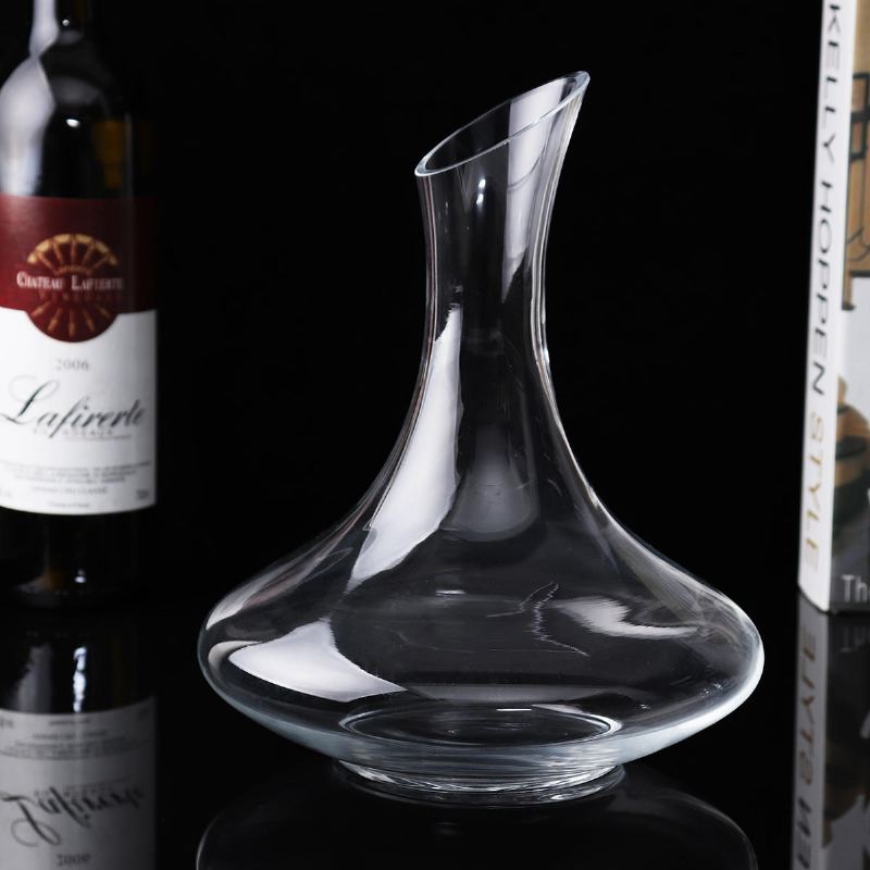 1500ml Velkokapacitní Luxusní Skleněný Křišťálový Karafa Na Láhve Nalévací Džbán Provzdušňovač Elegant Pro Rodinný Bar