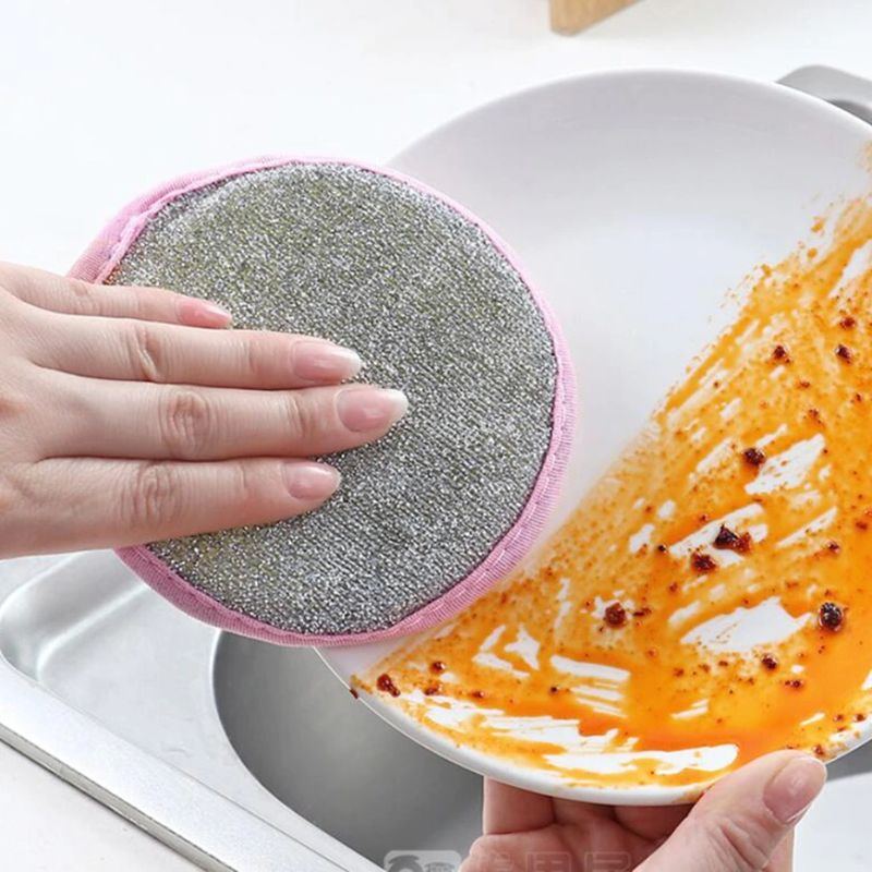 Oboustranná Mycí Houba Hrnec Nádobí Čisticí Nástroje Pro Domácnost