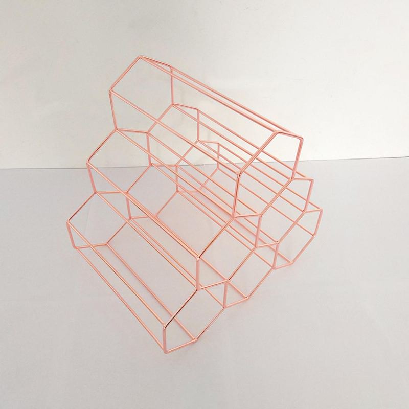 Polička Na Víno Creative Triangle 6 Lahví Na Organizér Úložný Držák Domácí Kuchyně Bar Dekor