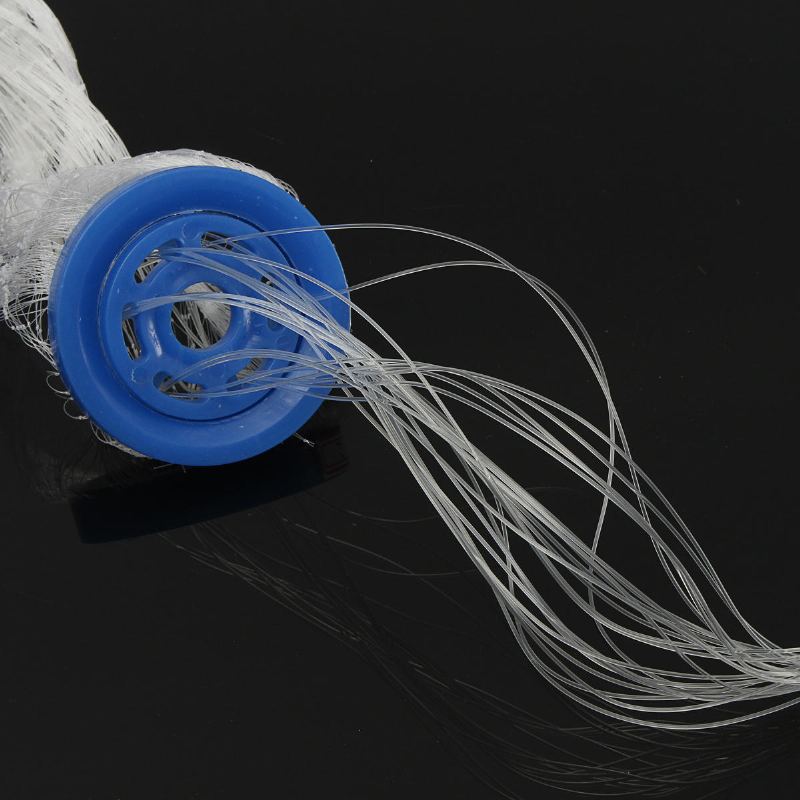 12 X24ft Rybářská Síť Nylon Mono Mesh Easy Throw Ruční Odlévání 7.2 M Závaží