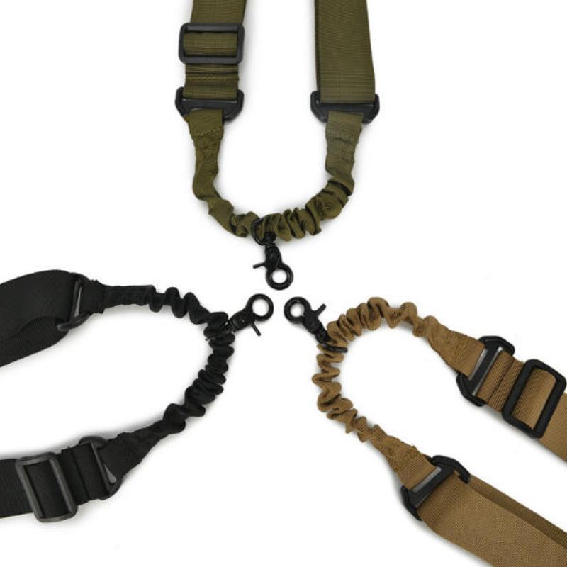 Outdoorový Multifunkční Taktický Pásek Nylonový Přezka Závěsné Lano Kempingové Elastické Nastavitelné Bungee Sling