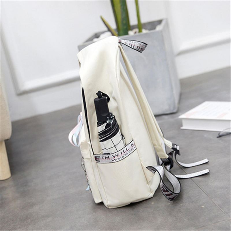 15l Plátěný Batoh Studentský Školní Taška Přes Rameno Outdoor Travel