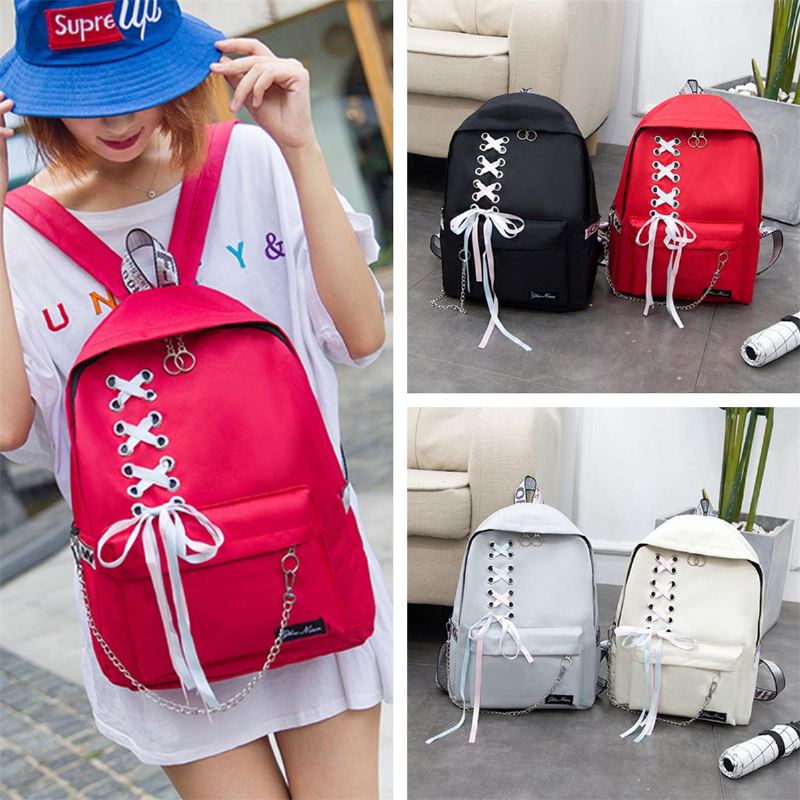 15l Plátěný Batoh Studentský Školní Taška Přes Rameno Outdoor Travel