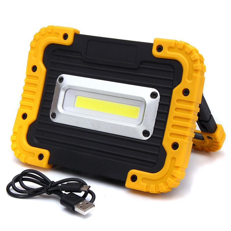 20led 10w 750lm Cob Led Pracovní Světlo Usb S Nabíjecí Rukojetí Svítilna Venkovní Kempingová Lucerna