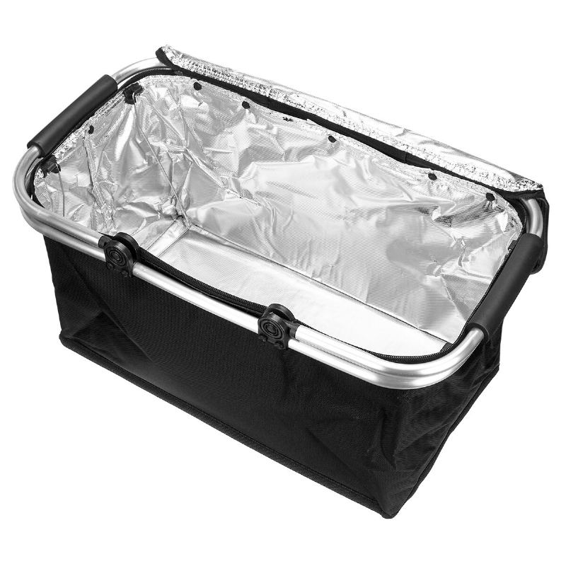 30l Vylepšený Piknikový Koš Izolovaný Chladicí Košík Skládací Pikniková Taška Koš Outdoor Camping Panic Tepelná A Chladná Izolace Oxford Cloth 18''11''9.4''
