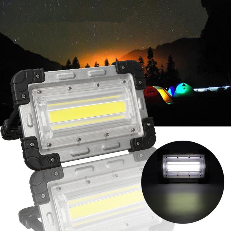 30w Cob Dobíjecí Stanová Lampa S Rukojetí Venkovní Kemping Turistika Přenosné Protipovodňové Světlo