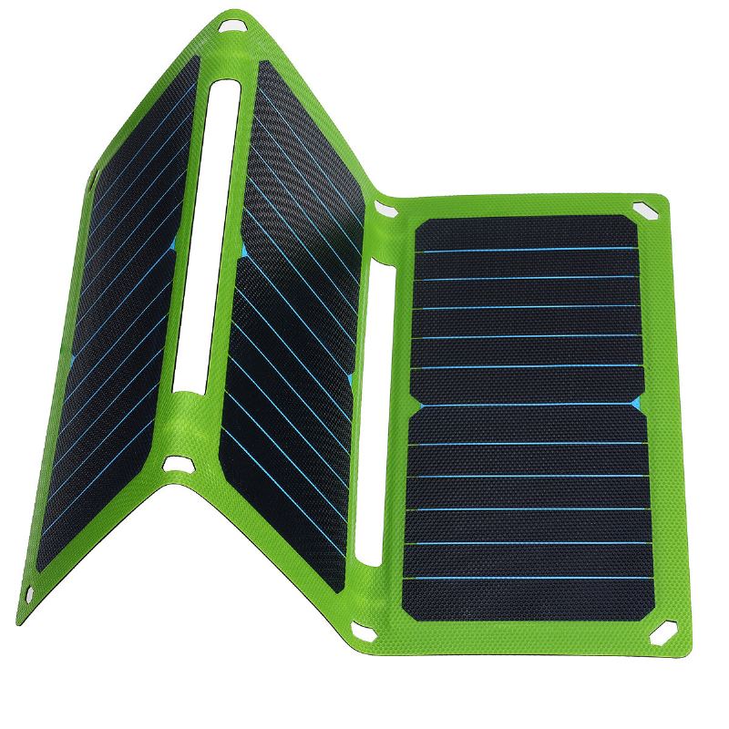 38w/50w 5v/12v Skládací Nabíječka Solárních Panelů Etfe Kabelka Solární Powerbanka Nouzový Zdroj Energie Pro Venkovní Kempování Turistika Batohy